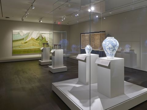 Installation view of the newly renovated Arts of Korea Gallery at the Museum of Fine Arts, Houston