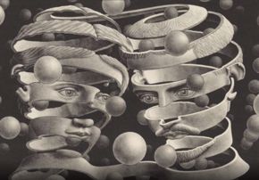 M.C. Escher, "Reptiles," March 1943, lithograph