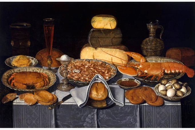Peeters - Still Life with Crab, Shrimps and Lobster