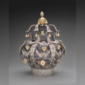 Polish, Torah Crown, late 18th–early 19th century, silver, silver‐gilt, and paste stones