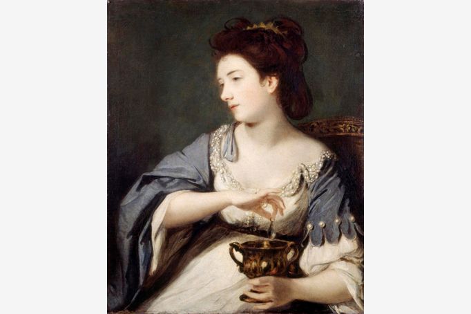 Reynolds- Kitty Fisher as Cleopatra Dissolving the Pearl