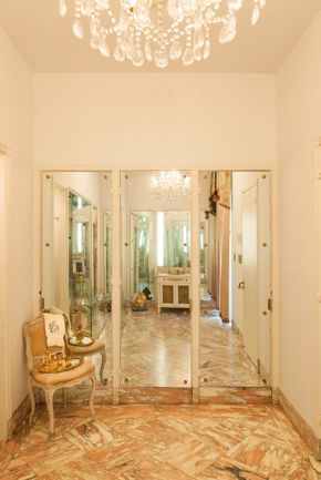 At Rienzi, “Isla’s Bathroom”—complete with chandelier and pink marble—is often off-limits.
