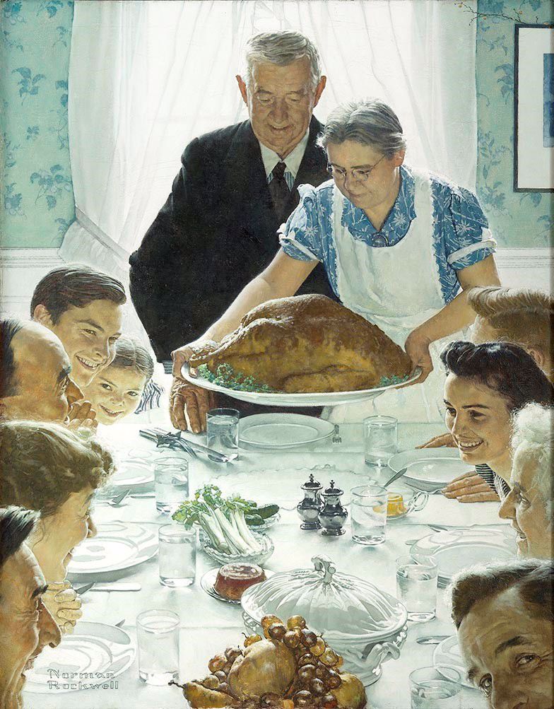  Norman Rockwell FOUR SEASON'S ILLLUSTRATIONS 1954 FALL