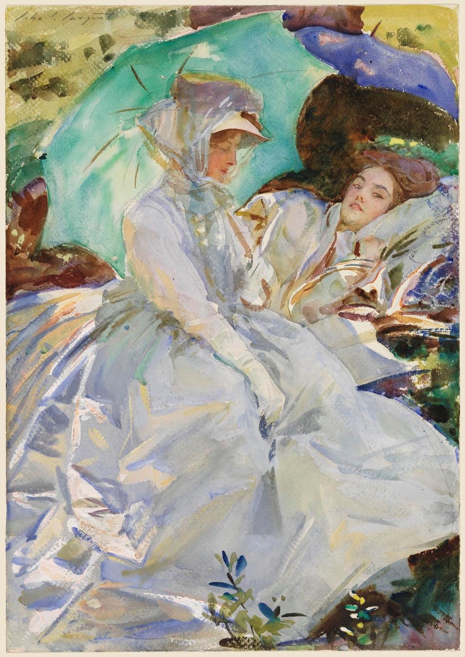 John Singer Sargent The Watercolors March 2 May 26 2014 The   Sargent  Simplon Pass Reading.10073472461254570101 