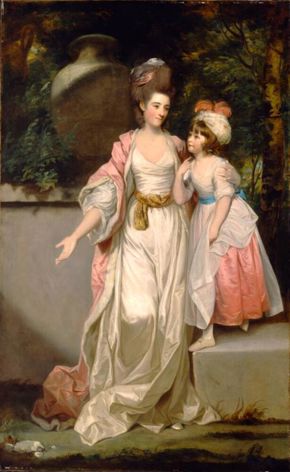 Sir Joshua Reynolds, Portrait of Mrs. Jelf Powis and Her Daughter, 1777, oil on canvas