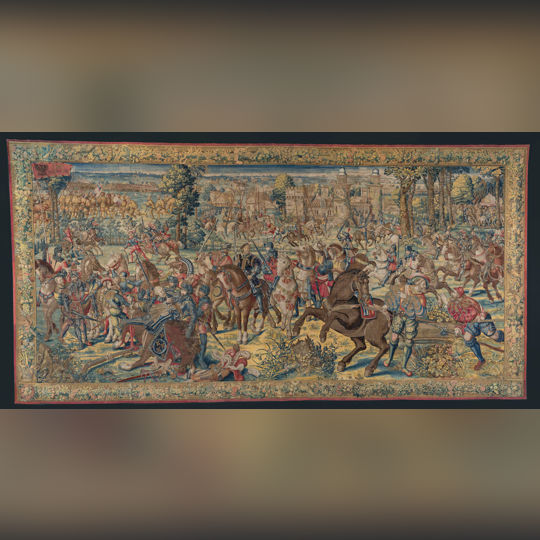 Surrender of King François I, designed by Bernard van Orley, woven by Willem and Jan Dermoyen