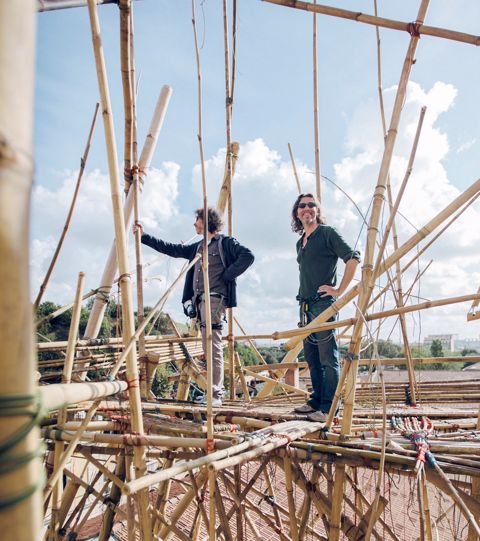 TEMPORARY Big Bambú (Mike & Doug Starn in Rome 2012)