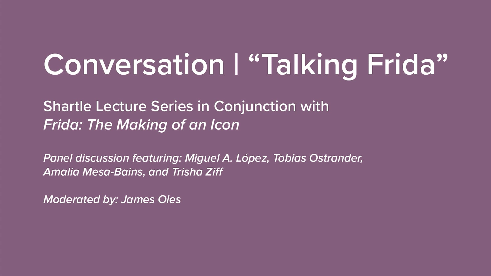 Talking Frida: Talking Frida