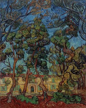 Vincent van Gogh, Hospital at Saint-Rémy, 1889, oil on canvas