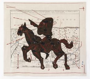 William Kentridge, Promised Land, 2008, hand-woven mohair tapestry
