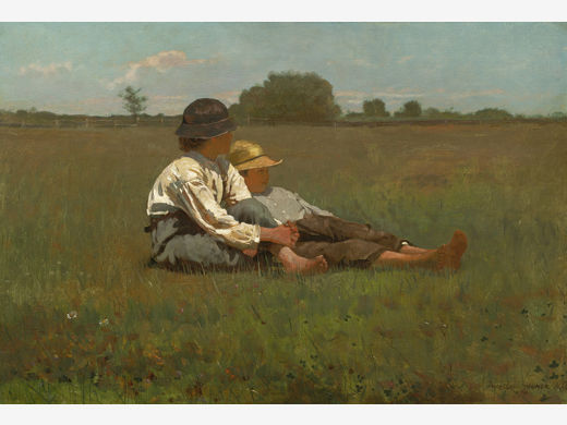 Winslow Homer, Boys in a Pasture, 1874, oil on canvas, the Museum of Fine Arts, Boston, the Hayden Collection—Charles Henry Hayden Fund. Photograph © Museum of Fine Arts, Boston