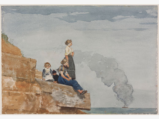 Winslow Homer, Fisherman’s Family (The Lookout), 1881, watercolor over graphite on paper, the Museum of Fine Arts, Boston, bequest of John T. Spaulding. Photograph © Museum of Fine Arts, Boston
